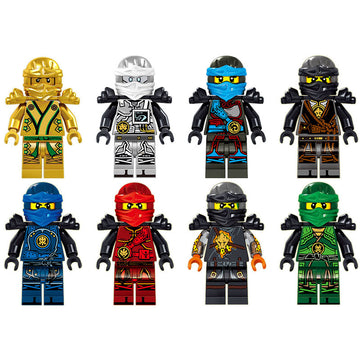 Ninjago Masters of Spinjitzu with Motorcycle Minifigure Custom Set